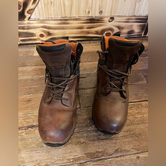 Men’s Timberland Pro Series Work Boots Brn 13W - Picture 1 of 15